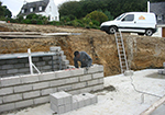 Réalisation des fondations à Saint-Leger-en-Bray